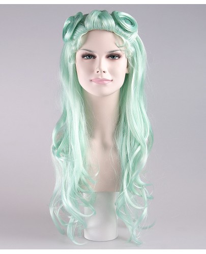 Pale Blue Curly Glamour Siren Wig